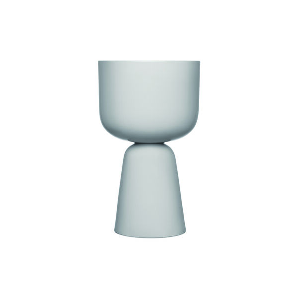 Nappula Flowerpot small high, pale grey, Iittala