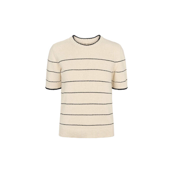 ESElly SS Knit Blouse, eggnog, esm&eacute; studios