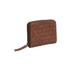 SelmaMBG Wallet Weave, cognac, Markberg