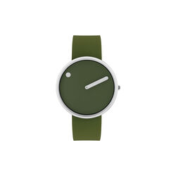 PICTO armbandsur, fresh olive/steel/fresh olive, Picto