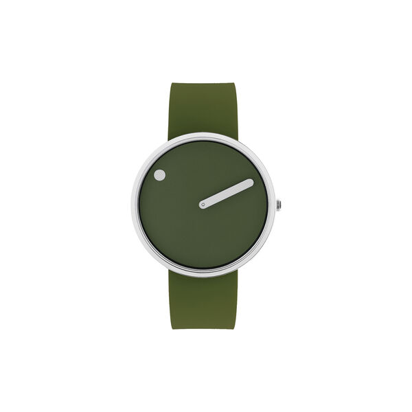 PICTO armbandsur, fresh olive/steel/fresh olive, Picto