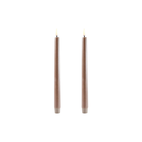 LED Taper Candle 25 cm, sandstone, Uyuni Lighting