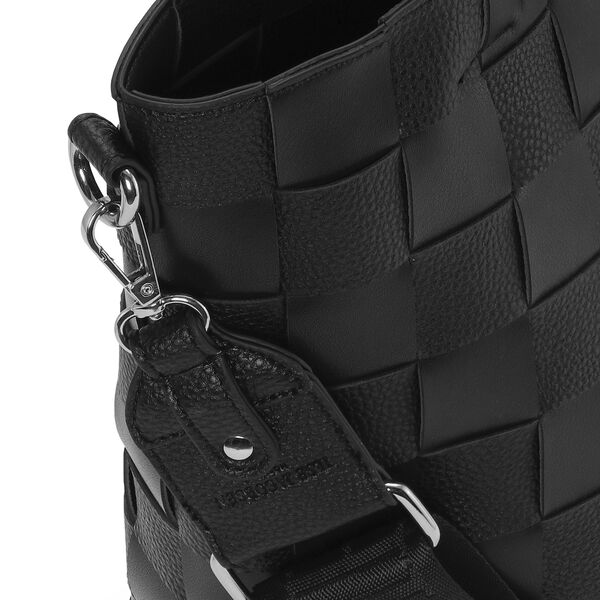 Braided Cross-Body Shopper, black, Ilse Jacobsen Hornbæk