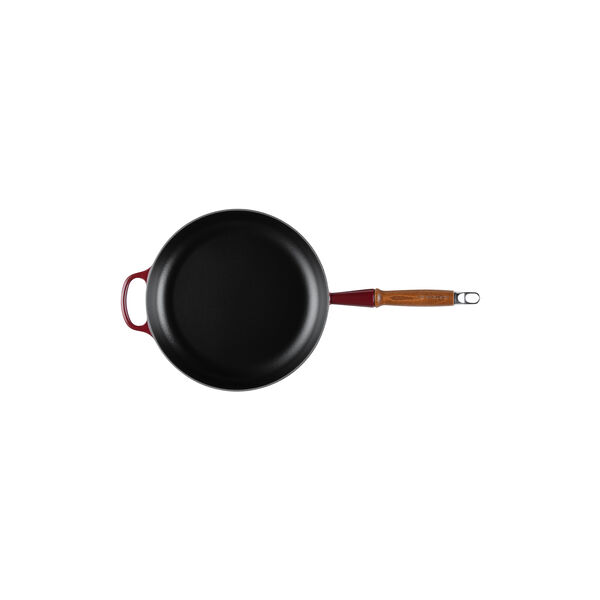 Signature stekpanna med trähandtag Ø 28 cm, garnet, Le Creuset