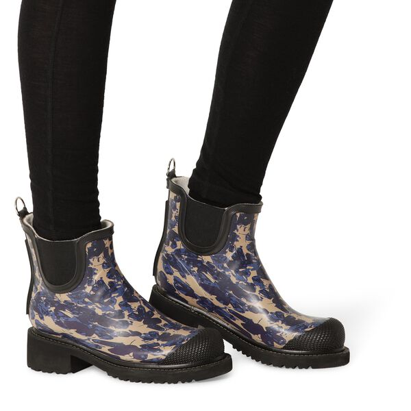 Short Rubber Boot | Beige Butterfly | Gummist&ouml;vel, Ilse Jacobsen Hornb&aelig;k