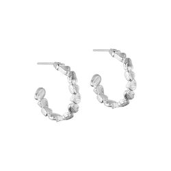 Gretha hoops Large, silverpl&auml;terad, Pure by Nat
