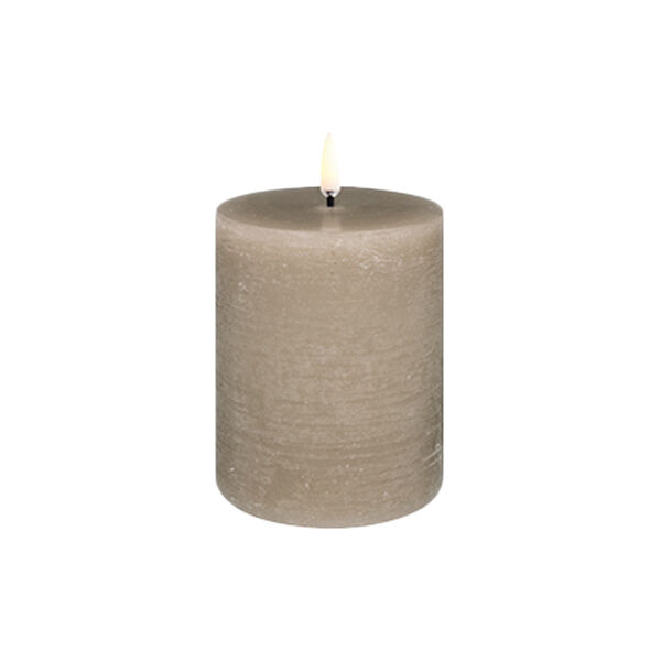 LED Pillar Candle 10 cm, sandstone LED Pillar Candle 10 cm, sandstone, Uyuni Lighting