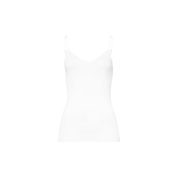 Cotton Seamless Spaghetti Top, white, HANRO
