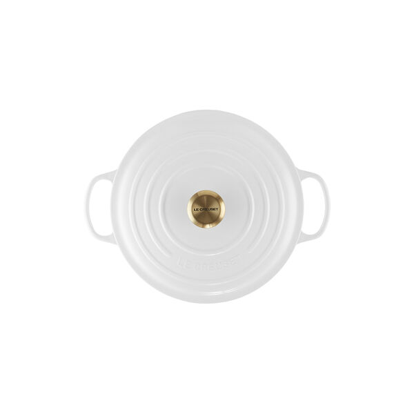 Signature gjutj&auml;rn rund gryta &Oslash; 28 cm, white, Le Creuset