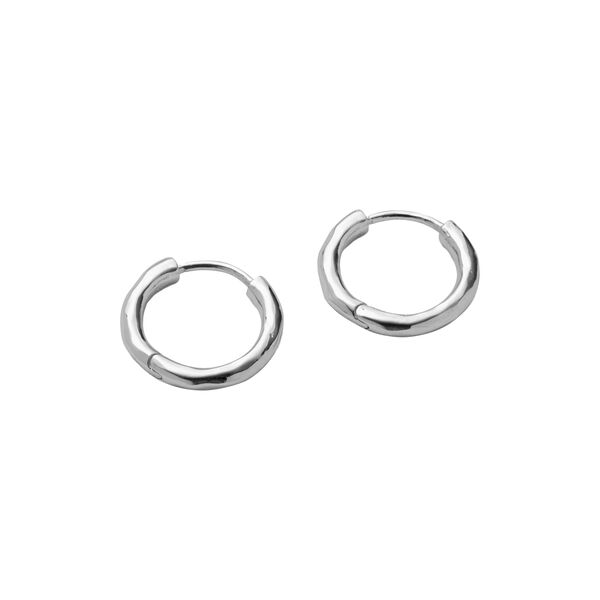 Spirit Huggies Medium, silverpl&auml;terat, Pernille Corydon Jewellery