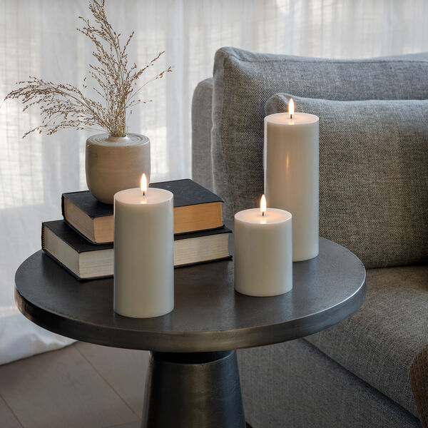 LED blockljus 15 cm, oyster grey, Uyuni Lighting