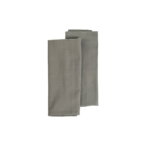 Napkin Herringbone twill 2 pcs., grey, EKTA Living