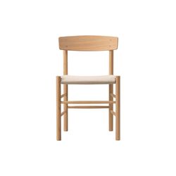 J39 Mogensen Chair with Seat Upholstery, light oiled oak/natural canvas, Fredericia Furniture