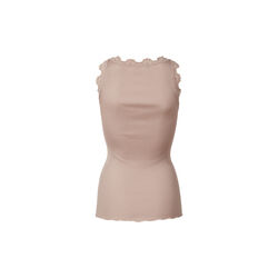 Silk Top w/ Lace , vintage powder, Rosemunde