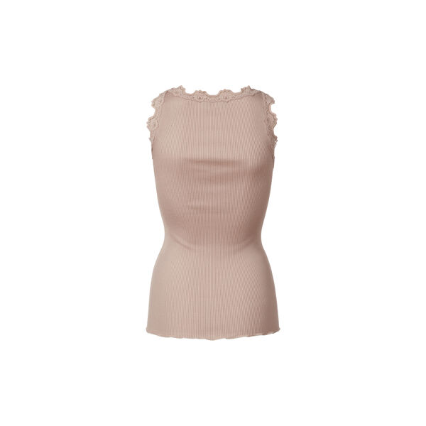 Silk Top w/ Lace , vintage powder Silk Top w/ Lace , vintage powder, Rosemunde