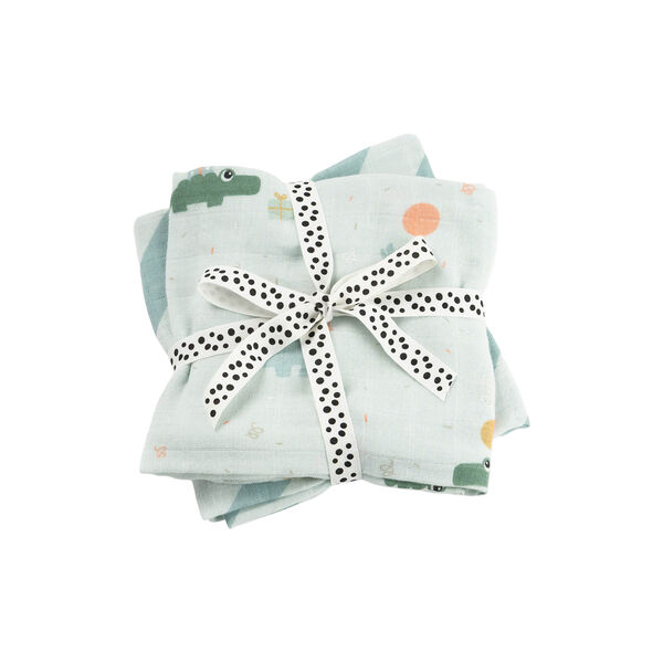 Celebration Burp Cloth 2-pack, blue, Done by Deer