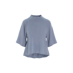 Cloud cashmere Höghalsad polo, steel blue, BITTE KAI RAND
