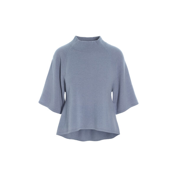 Cloud cashmere Höghalsad polo, steel blue, BITTE KAI RAND