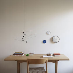 Koppel v&auml;ggklocka, polished steel, Georg Jensen