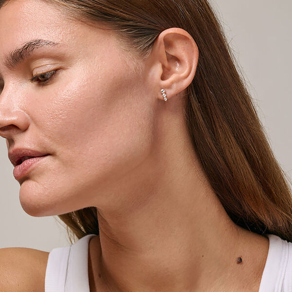 Trinity Studs, silver, ENAMEL Copenhagen