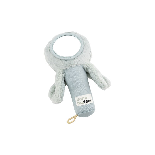 Jelly skallra med spegel, blue Jelly skallra med spegel, blue, Done by Deer