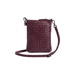 MaiaMBG Mini Crossbody Bag Weave, burgundy, Markberg