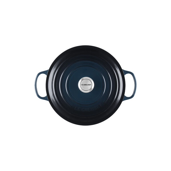 Signature gjutj&auml;rn rund gryta &Oslash; 28 cm, nuit, Le Creuset