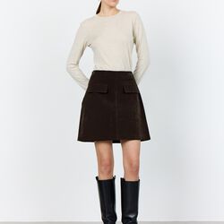 LR-NIOBA 2 Skirt, coffee, Levet&eacute; Room