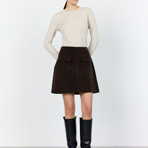 LR-NIOBA 2 Skirt, coffee, Levet&eacute; Room