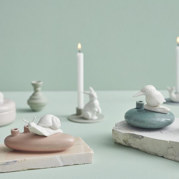 Sweet Stories Snail vas, rose, Dottir Nordic Design