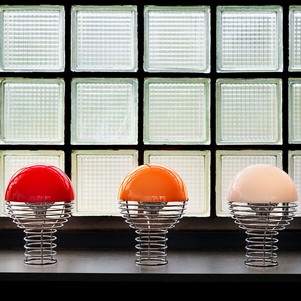 Wire Portabel bordslampa, red, Verpan