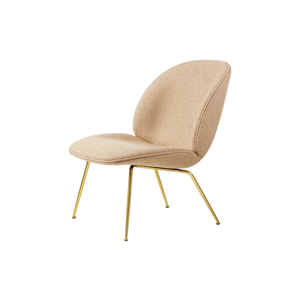 Beetle Lounge Chair Fully Upholstered, Around Bouclé 004/brass semi matt, GUBI