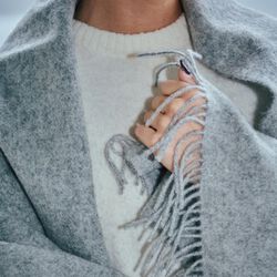 Season Throw, 00115 medium grey, Silkeborg Uldspinderi