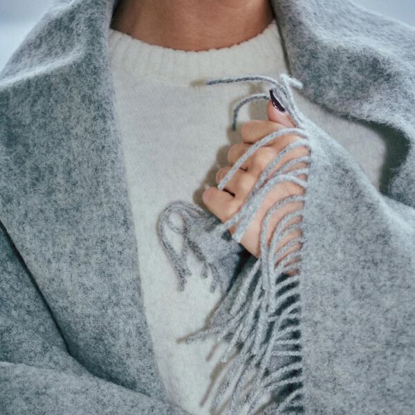 Season Throw, 00115 medium grey, Silkeborg Uldspinderi