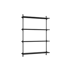 Wall Shelving &ndash; WS.115.1, black/black, MOEBE