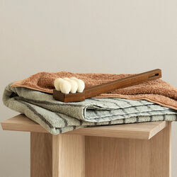 ARTO Badhandduk tunna r&auml;nder, desert sage/agave green, Blomus