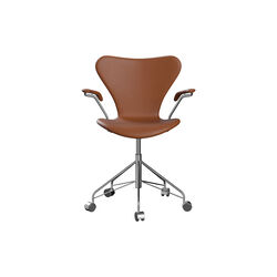 Serie 7™ 3217 Fully Upholstered Office Chair, Essential walnut, Fritz Hansen