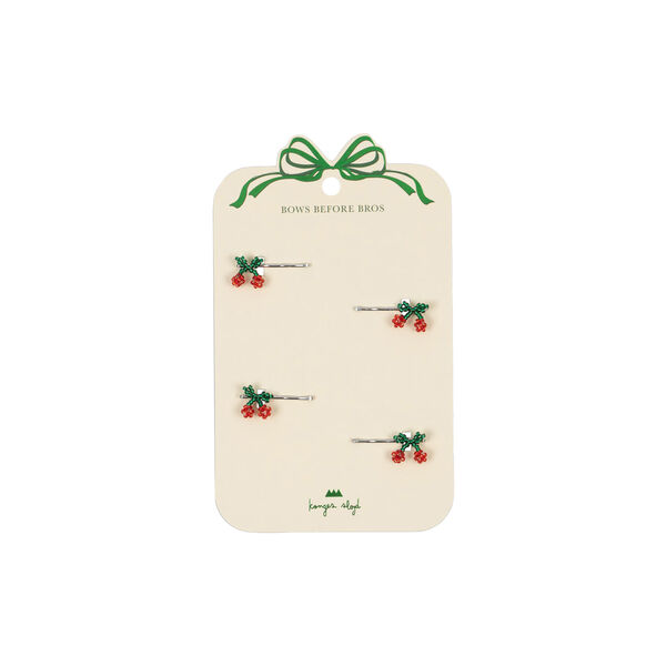 4-pack Mini Cherry Hair Pin, cherry, Konges Sl&oslash;jd