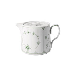 Green Fluted Plain Teapot, Royal Copenhagen