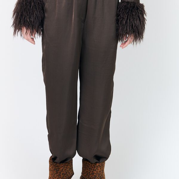 TalmaLL Pants, dark mokka, Lollys Laundry