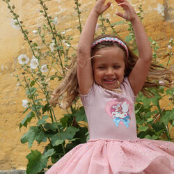 Heart Embroidery Hairbrace, buttercream, Konges Sl&oslash;jd