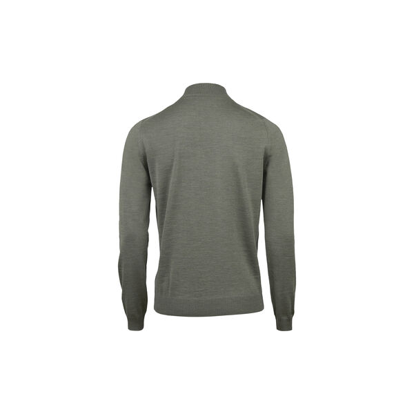 Sweater Knitted Half Zip Merino Wool, green Sweater Knitted Half Zip Merino Wool, green, Stenströms