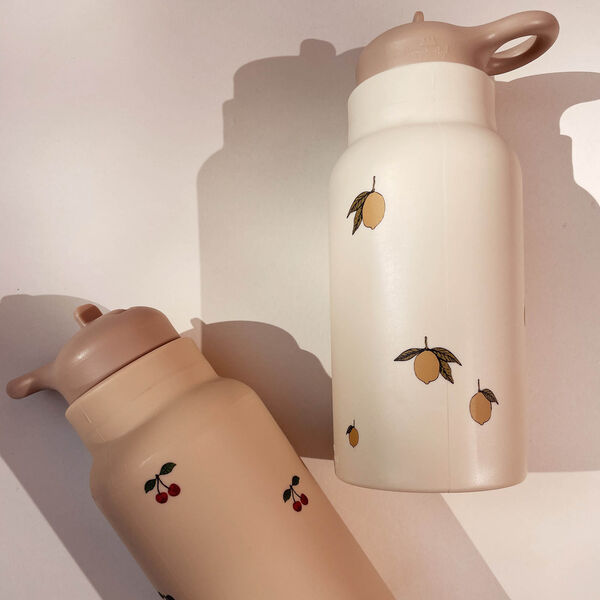 Silicone Drinking Bottle, lemon, Konges Sløjd