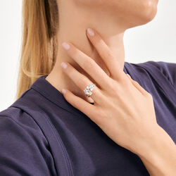 AJANI ring silverpl&auml;terad, Pilgrim