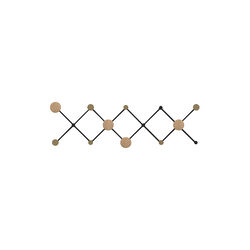 X•TEND klädhängare, svart/ek X•TEND klädhängare, svart/ek, LoCa