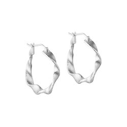Maeve big hoops, silverpl&auml;terade, Pure by Nat