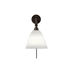 Bestlite BL7 Wall Lamp, bone china/black brass, GUBI