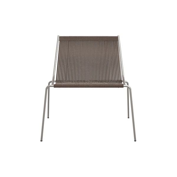 Noel Lounge Chair, steel/dark grey wool, Thorup Copenhagen