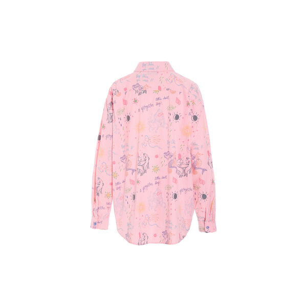 Zoe Shirt, pink sea creatures art print, HUNK&Oslash;N