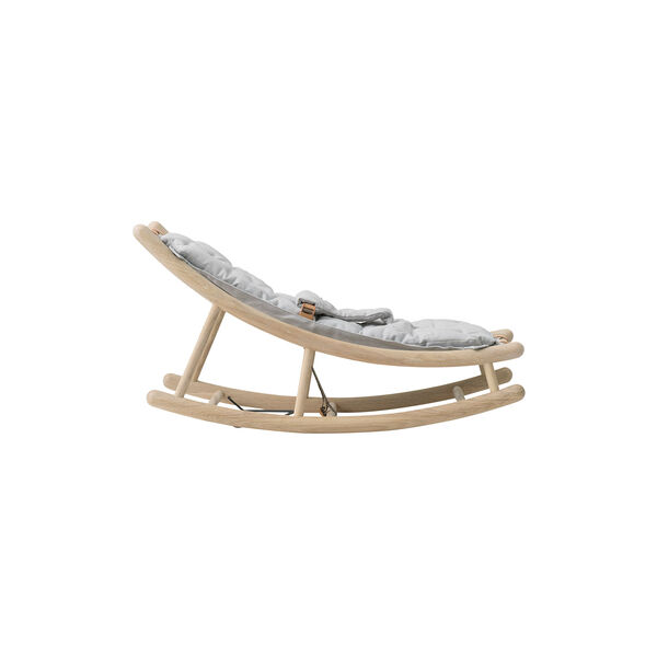 Wood Baby & Toddler Rocker, oak/grey, Oliver Furniture
